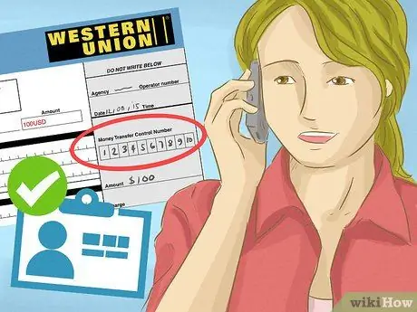 Pinigų pervedimas naudojant „Western Union“7 veiksmas