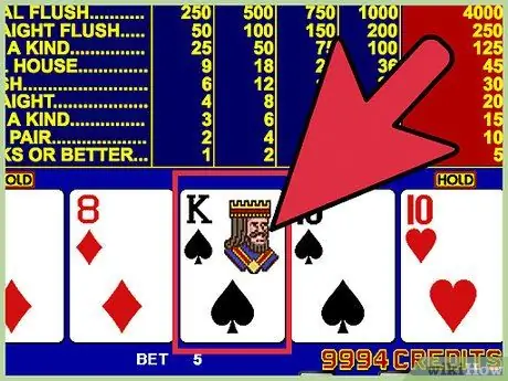 Hrát video poker Krok 10