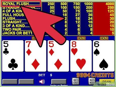 Videopoker spielen Schritt 16