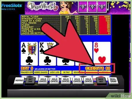 Jugar al Video Poker Paso 3