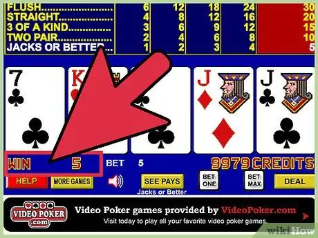 Jugar al Video Poker Paso 6