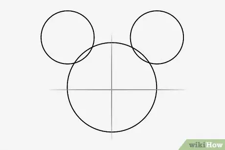 Lukis Mickey Mouse Langkah 3