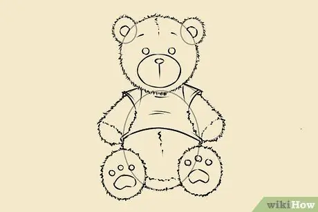 Draw a Teddy Bear Step 16