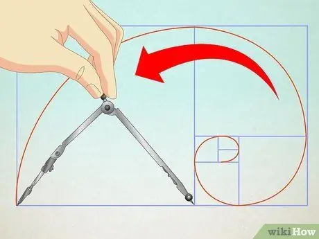 Draw the Golden Spiral Step 5