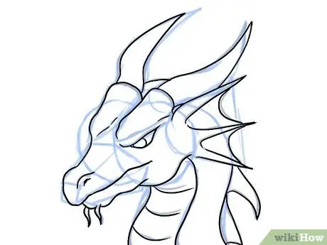 Draw a Dragon Head Step 10