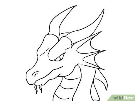 Draw a Dragon Head Step 11