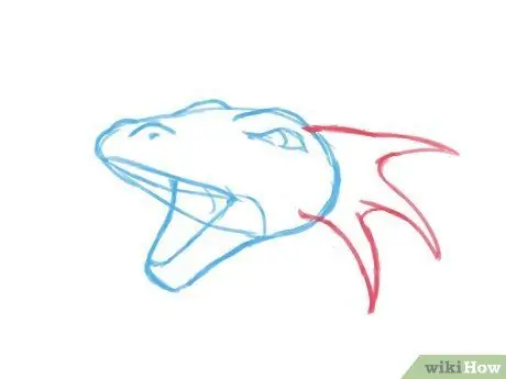 Draw a Dragon Head Step 16