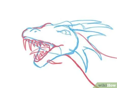 Draw a Dragon Head Step 18