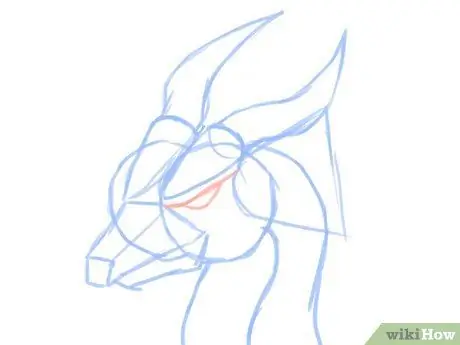 Draw a Dragon Head Step 7