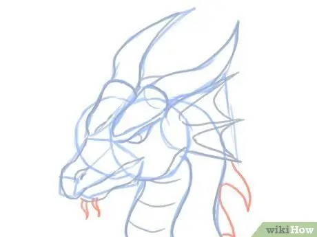 Draw a Dragon Head Step 9