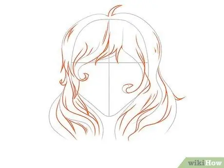 Σχεδιάστε Anime Hair Βήμα 8