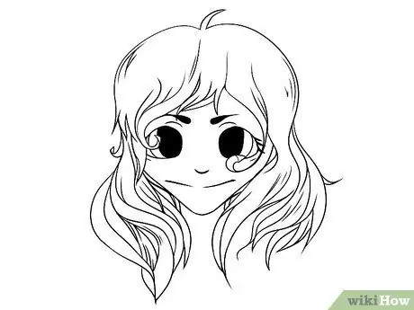 Menggambar Rambut Anime Langkah 10