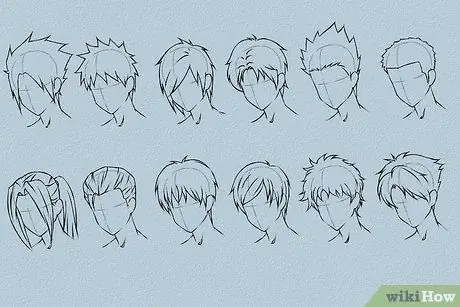 Lukis Rambut Anime Langkah 8