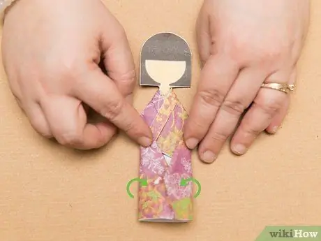 Maak 'n Kimono Girl Origami Stap 11