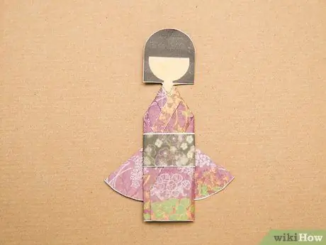 Maak 'n Kimono Girl Origami Stap 15