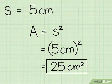 Finden Sie die Fläche eines Quadrats Schritt 9