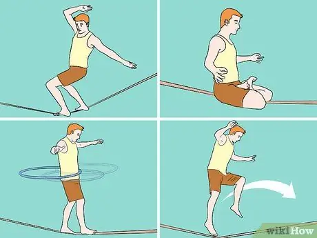 Slackline bo'ylab yurish 17 -qadam