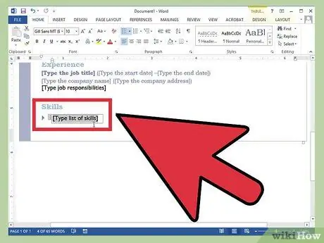 Skapa ett CV i Microsoft Word Steg 15