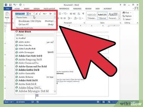 Crear un currículum vitae en Microsoft Word Paso 17