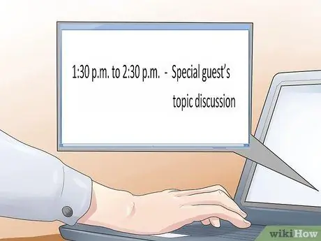 Write an Agenda for a Meeting Step 5