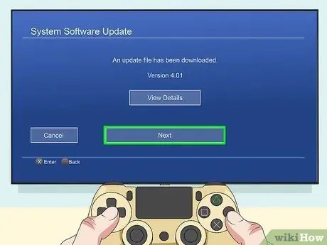 Aktualizujte systémový softvér na PS4, krok 5