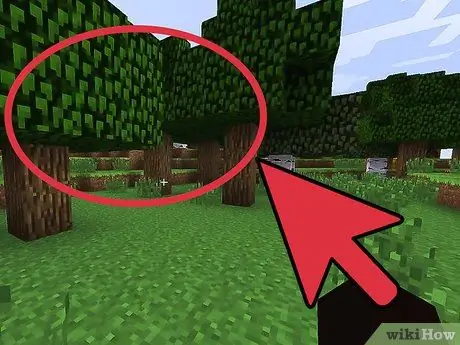 Feu una taula d'elaboració al pas 1 de Minecraft