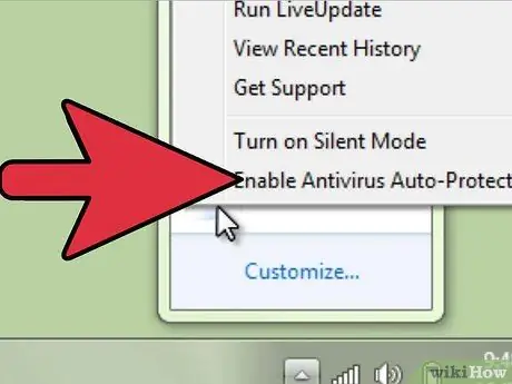 Norton Antivirus Addım 4 -ü söndürün