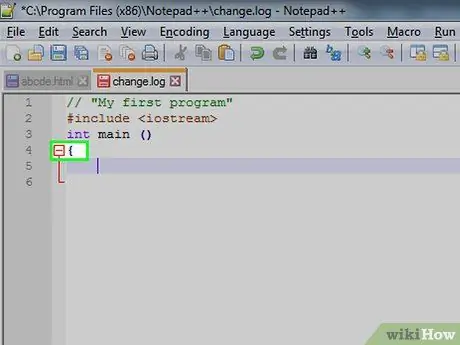 Izmantojiet Notepad ++ 24. darbību