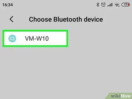 Transferência de dados entre um telefone celular e um computador Etapa 49