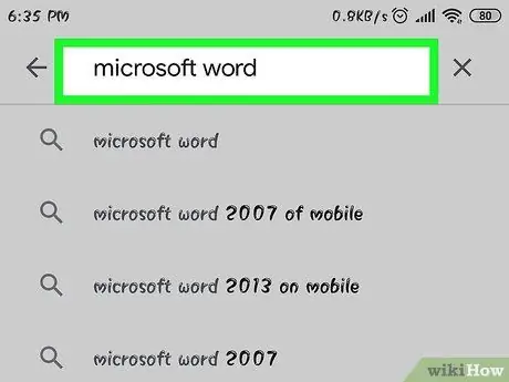 Prenesite Microsoft Word 21. korak