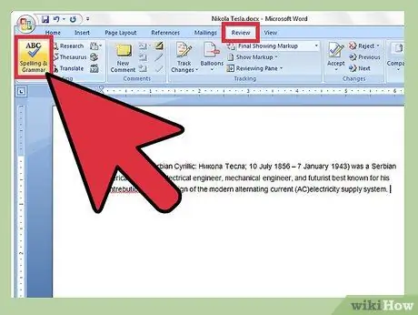 ตรวจสอบเครื่องหมายวรรคตอนใน Microsoft Word ขั้นตอนที่ 1