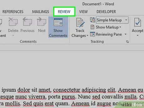 Redline một tài liệu trong Microsoft Word Bước 2