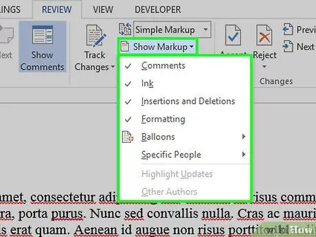 Redline a document in Microsoft Word Step 6