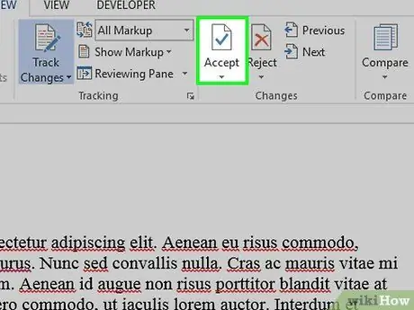 Microsoft Word Adım 9'da Bir Belgeyi Redline