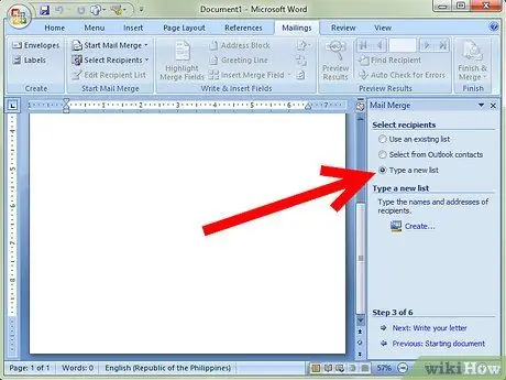 Mail Merge ใน Microsoft Word ขั้นตอนที่ 3