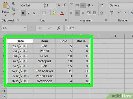 Converter Excel para Word Etapa 1