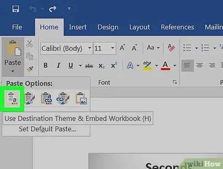 تحويل Excel إلى Word الخطوة 12