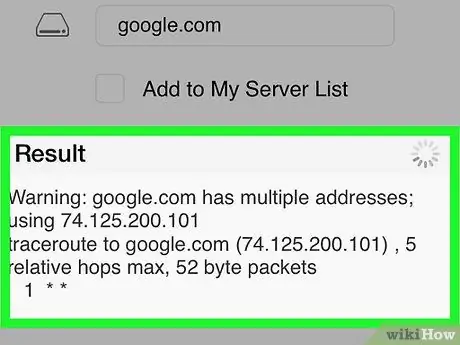 Намерете IP адреса на уебсайт Стъпка 19