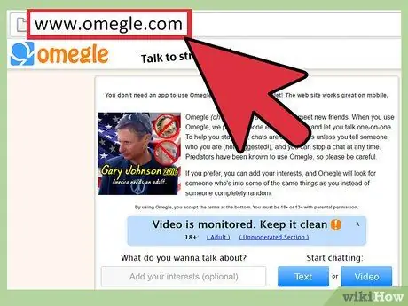 Use Omegle Step 1