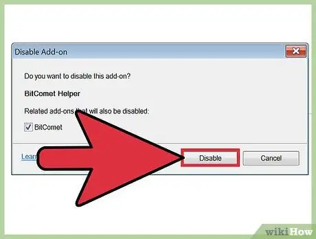 Disable Add Ons Step 12