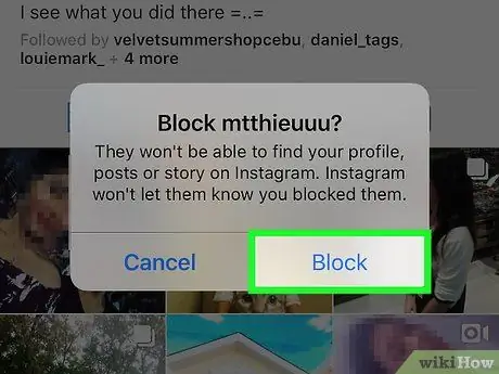 Bloquejar i desbloquejar usuaris a Instagram Pas 5