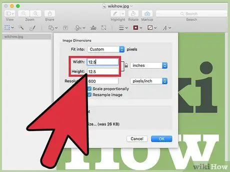 चित्र का आकार बदलें (मैक के लिए) चरण 6