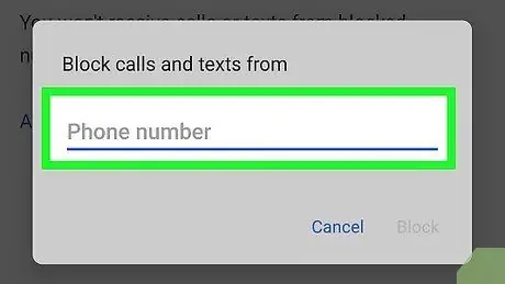 Blocați un număr pe Android Pasul 12