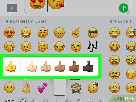 Kry emoji -ikone op 'n iPhone Stap 13