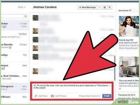 เริ่มการสนทนากับผู้ชายบน Facebook ขั้นตอนที่ 3