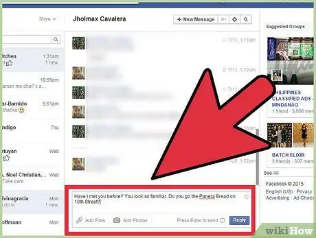 Bắt đầu cuộc trò chuyện với một chàng trai trên Facebook Bước 4