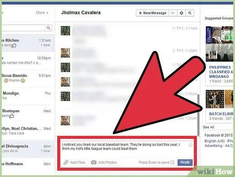 Mulakan Perbualan dengan Lelaki di Facebook Langkah 5