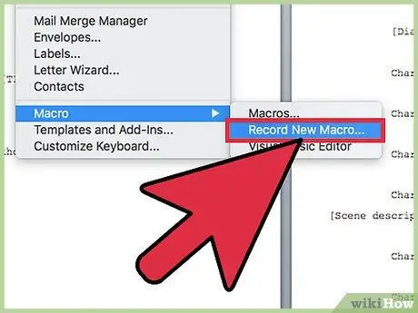 Napišite scenarije koristeći Microsoft Word Korak 13