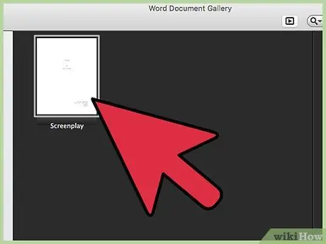 Microsoft Word -dən istifadə edərək ssenarilər yazın 2 -ci addım