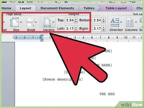 Microsoft Word Adım 3'ü Kullanarak Senaryo Yazın